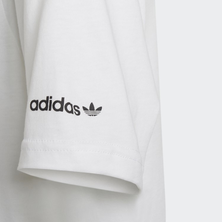 Adidas Camiseta Branca Com Estampa De Praia Stoked