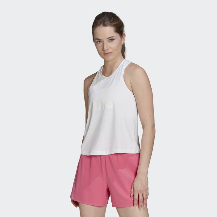 Regata Adidas Train Icons 3 Bar Logo Branca