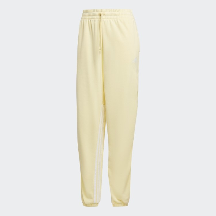 Calça Jogger Superdimensionada Com 3 Listras Hyperglam E Zíperes Laterais Amarelo Adidas
