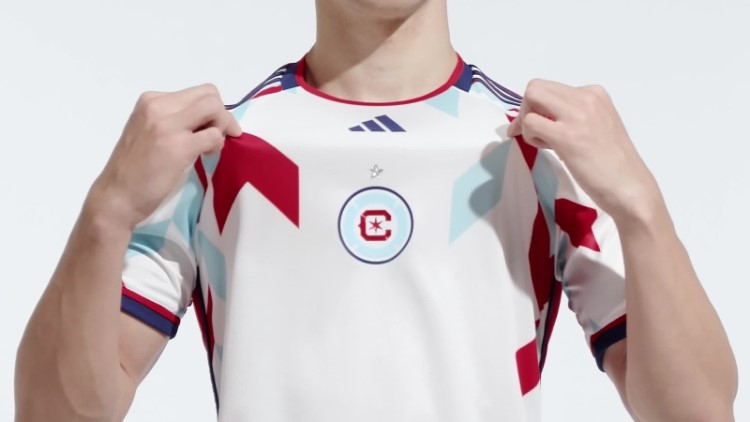 Chicago Fire 23/24 Away Camisa Autêntica Adidas Branca