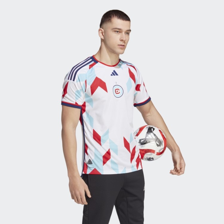 Chicago Fire 23/24 Away Camisa Autêntica Adidas Branca