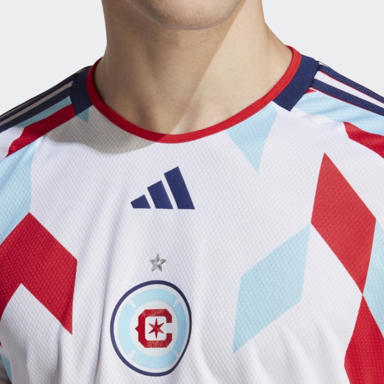 Chicago Fire 23/24 Away Camisa Autêntica Adidas Branca