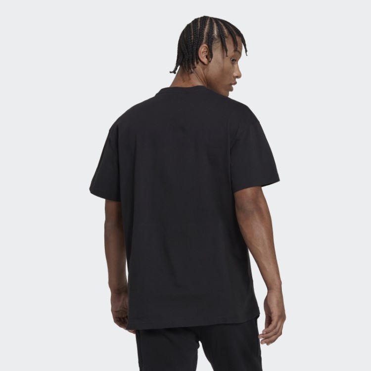 Essentials Tee Vivid Com Ombro Descaído Preto Adidas