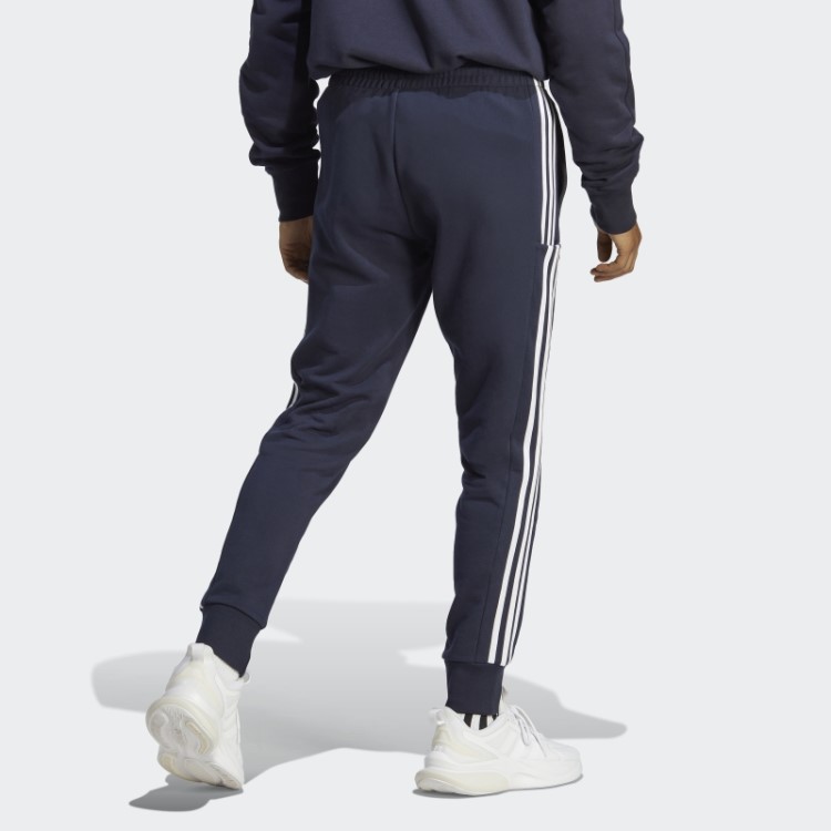 Calça Adidas Essentials French Terry Cuffed Cuff Com As Três Listras Branca Estilosa