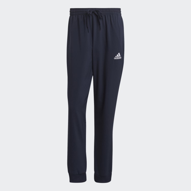Aeroready Essentials Stanford Calça Cônica Com Logo Bordado Pequeno Adidas Ink