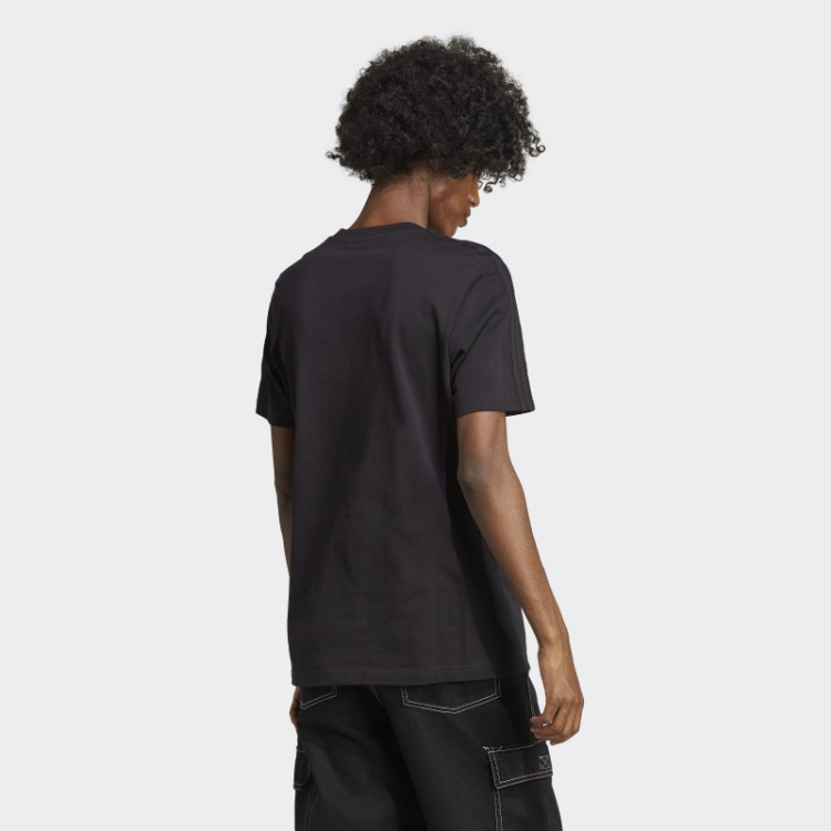 Camiseta Preta Com Estampa Camuflada Adidas