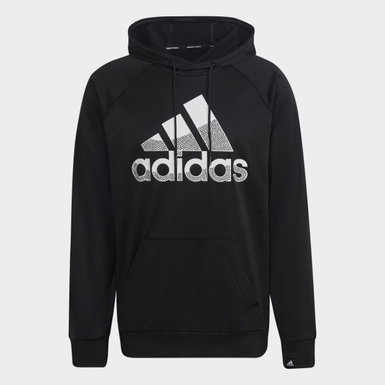 Adidas Black Aeroready Game And Go Big Logo Moletom Com Capuz