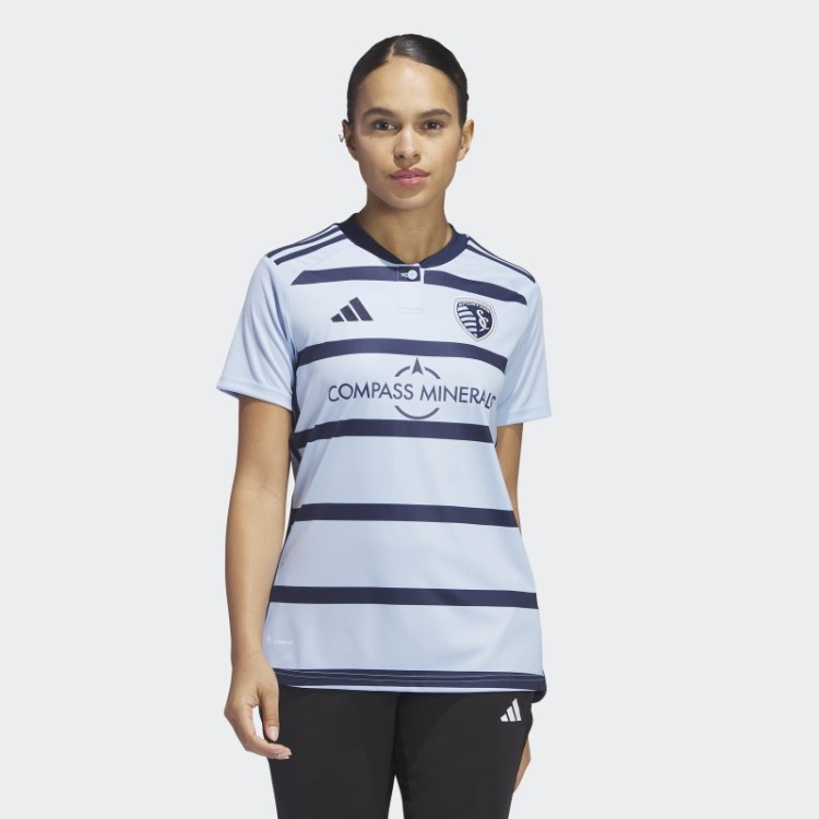 Camisa Esportiva Kansas City 23/24 Azul Adidas Glow
