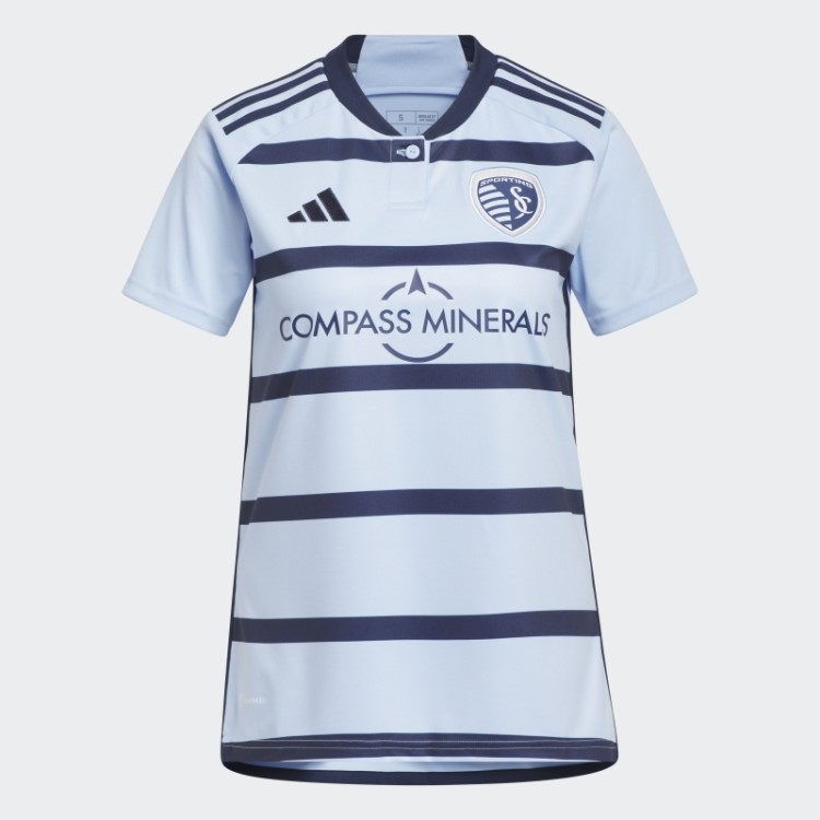 Camisa Esportiva Kansas City 23/24 Azul Adidas Glow