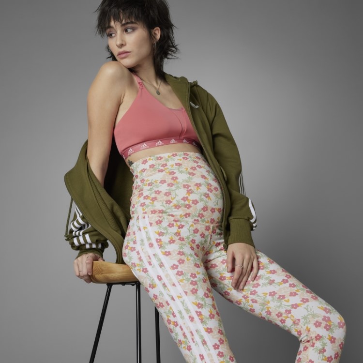 Meia-calça Curta Multicolor Com Positividade Para Crescimento (maternidade) Adidas