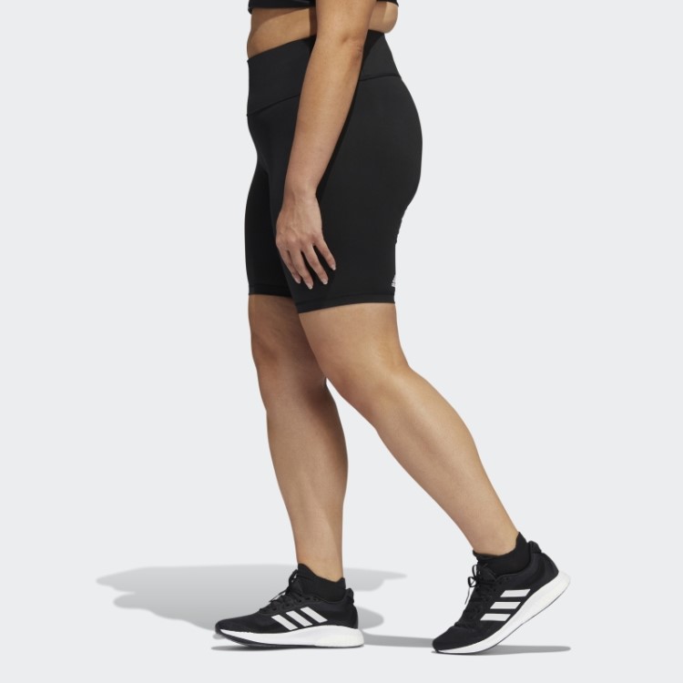 Leggings Curtas Pretas Optime Para Bicicleta De Treino Adidas