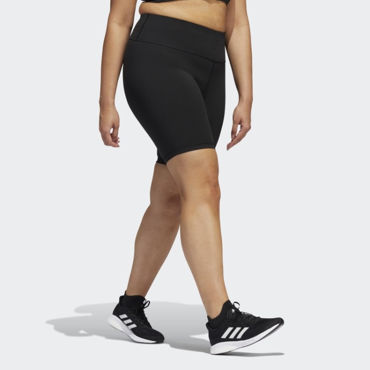 Leggings Curtas Pretas Optime Para Bicicleta De Treino Adidas