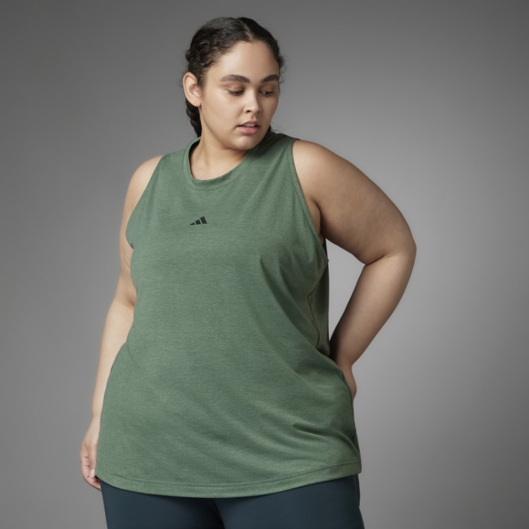 Regata De Ioga De Equilíbrio Autêntico (tamanho Grande) Adidas óxido Verde