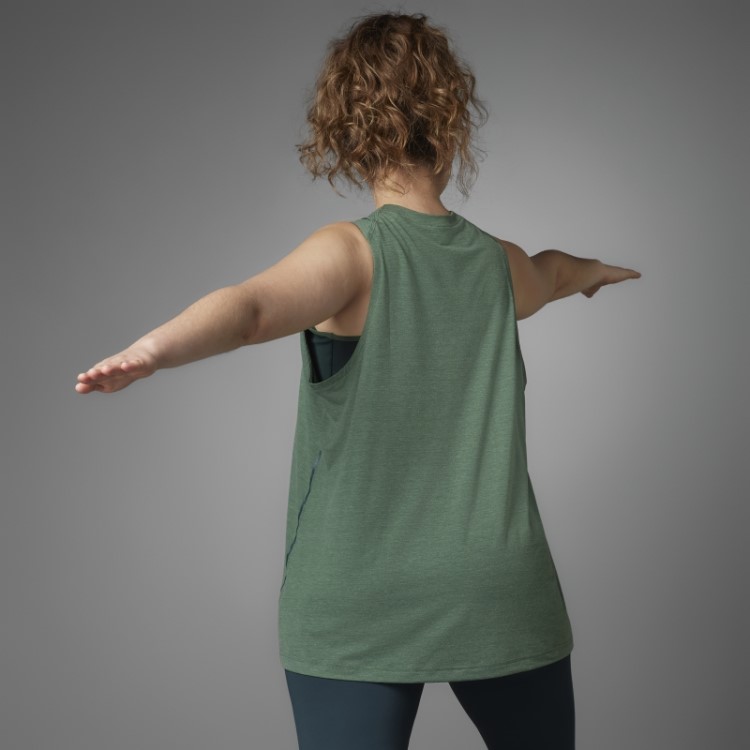 Regata De Yoga Adidas Green Oxide Authentic Balance (tamanho Grande)