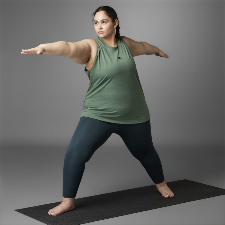 Regata De Yoga Adidas Green Oxide Authentic Balance (tamanho Grande)