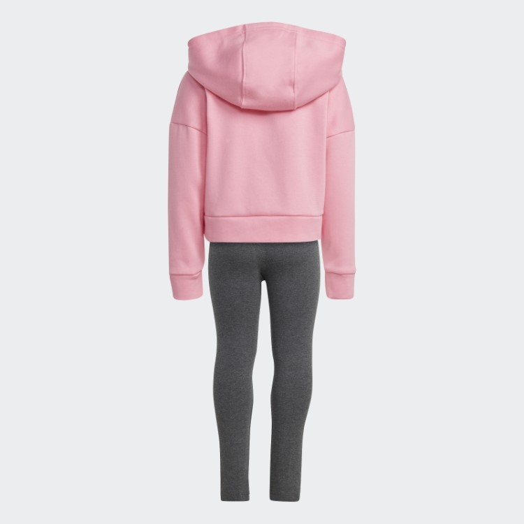 Fato De Treino De Lã Com Capuz Rosa Adidas