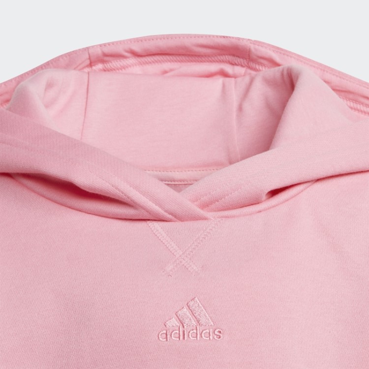 Fato De Treino De Lã Com Capuz Rosa Adidas