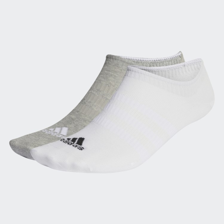 Meias Finas E Leves Adidas Cinza Médio 3 Pares