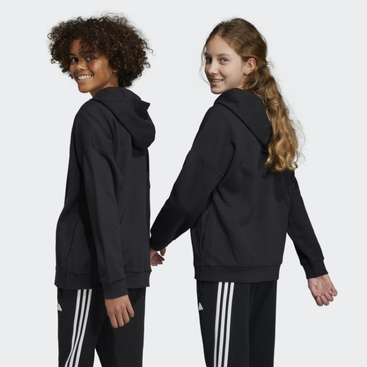 Moletom Com Capuz Com Logo Black Future Icons Adidas
