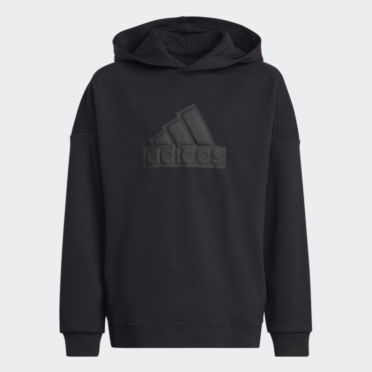 Moletom Com Capuz Com Logo Black Future Icons Adidas