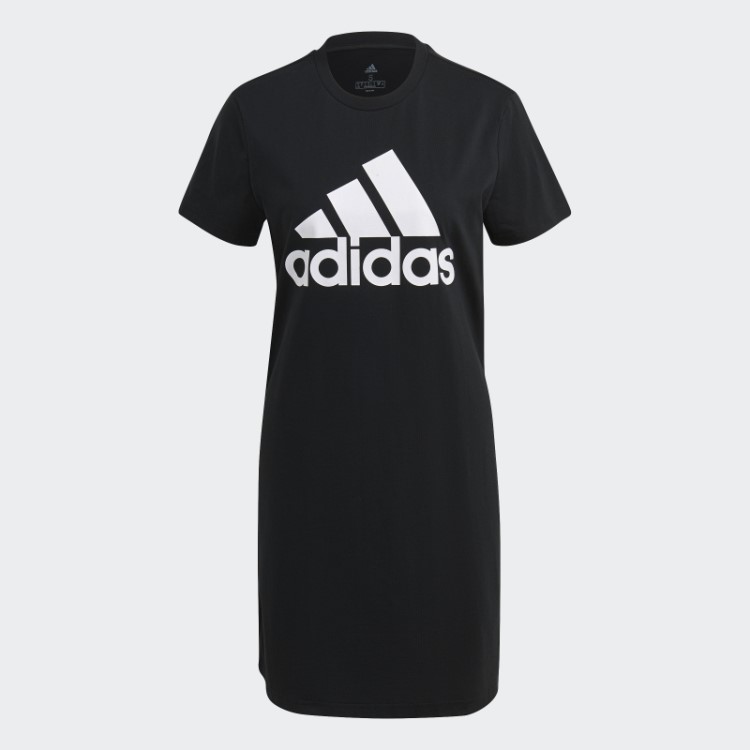 Essentials Vestido Logo Preto Adidas