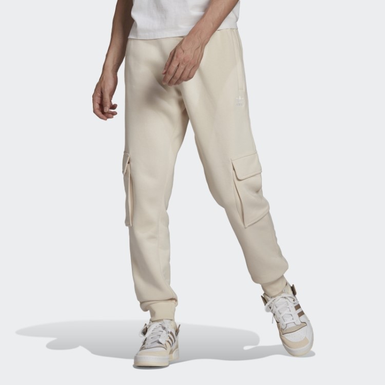 Calça Cargo Adicolor Essentials Trefoil Branca Adidas