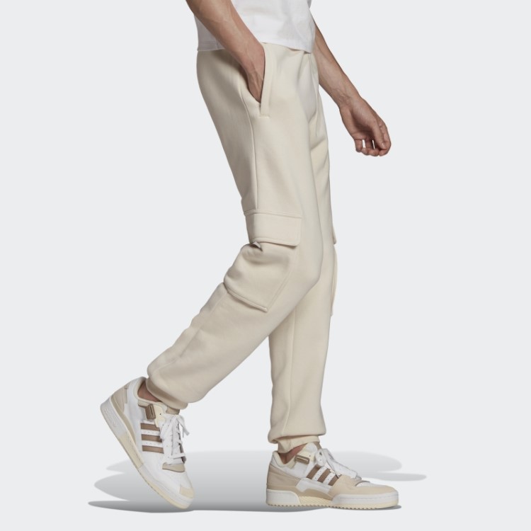 Calça Cargo Adicolor Essentials Trefoil Branca Adidas