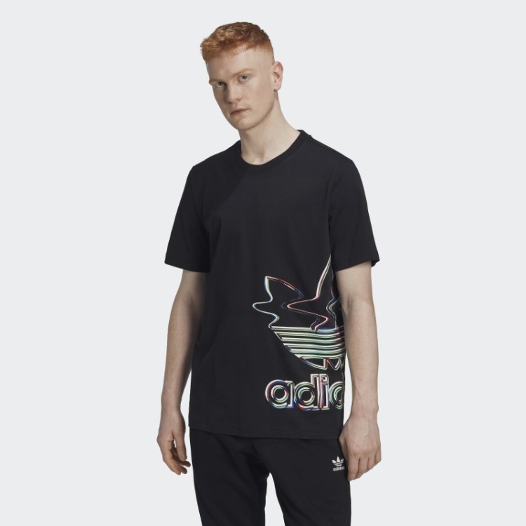 Camiseta Preta Manga Curta Adidas Hyperreal
