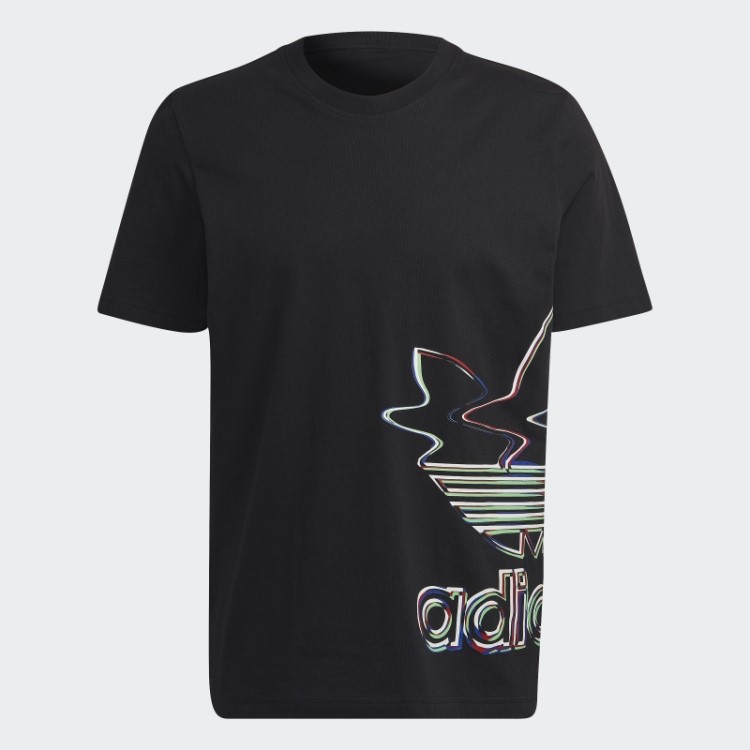 Camiseta Preta Manga Curta Adidas Hyperreal