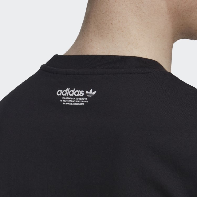 Camiseta Preta Manga Curta Adidas Hyperreal