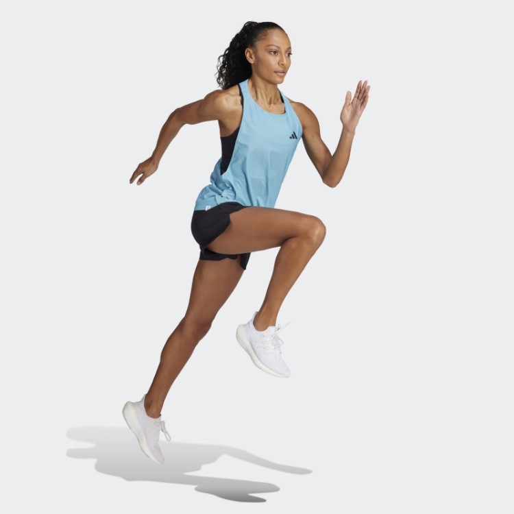 Adidas Feito Para Ser Refeito Regata De Corrida Azul