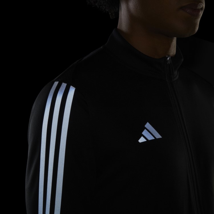 Jaqueta De Treinamento Reflexiva Tiro Adidas Preta