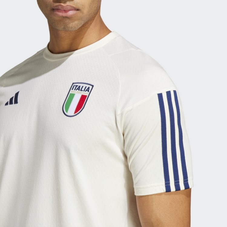 Camiseta Branca Adidas Italia Tiro 23 De Algodão