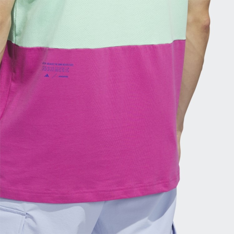 Adicross Block Camisa Pólo De Golfe Azul Adidas