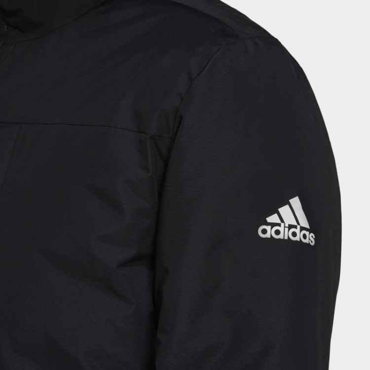 Parka Preta Utilitas Com Capuz Adidas Estilosa