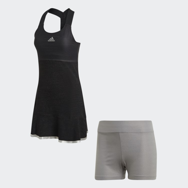 Glam On Tenis Vestido Y Adidas Preto