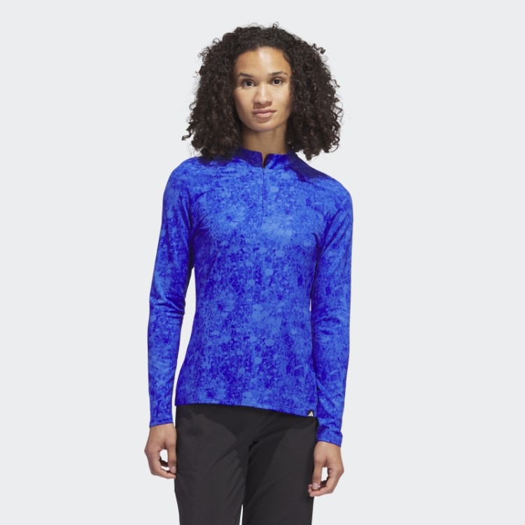 Ultimate365 Tour Camisa De Golfe Manga Longa Estampada Azul Adidas