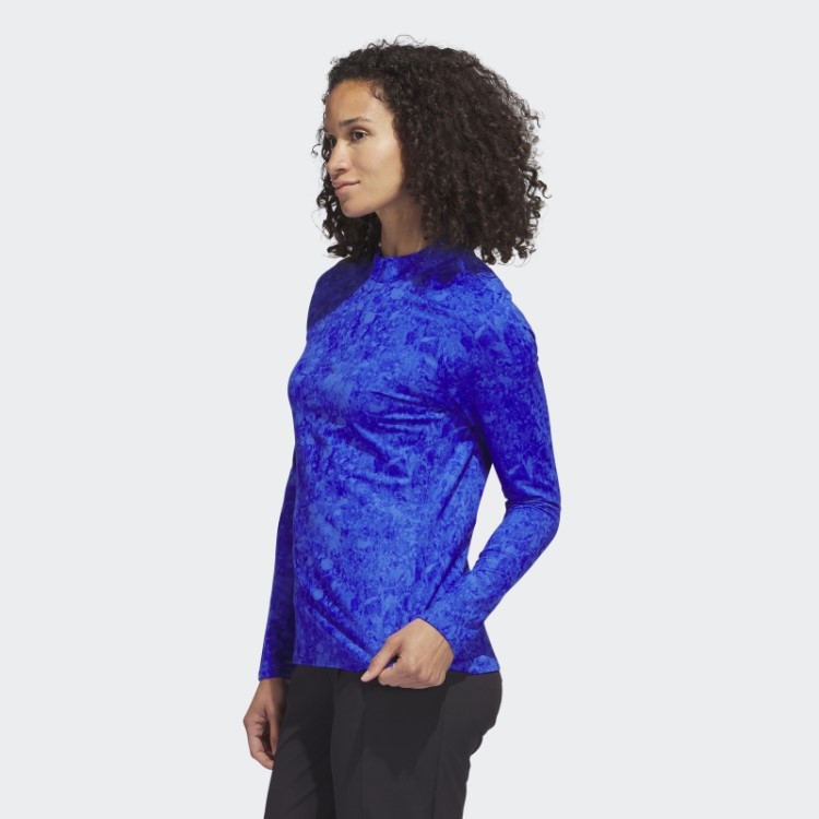 Ultimate365 Tour Camisa De Golfe Manga Longa Estampada Azul Adidas