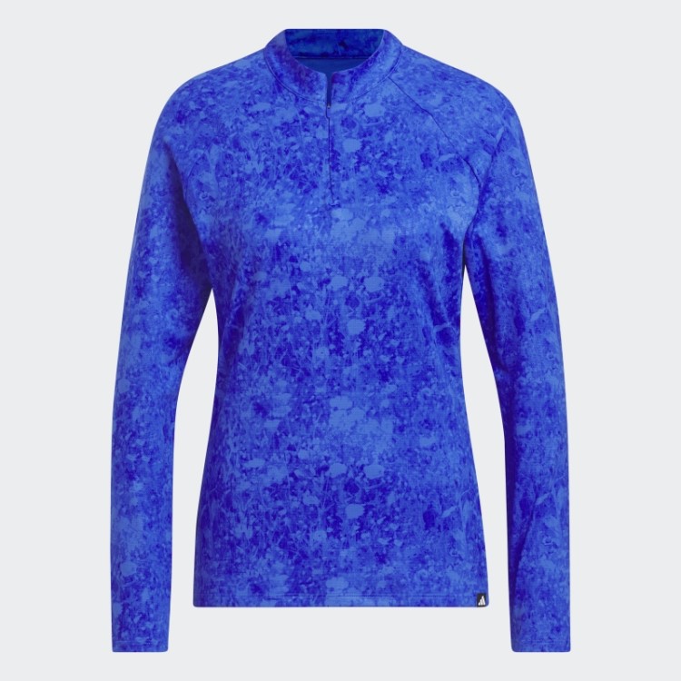 Ultimate365 Tour Camisa De Golfe Manga Longa Estampada Azul Adidas