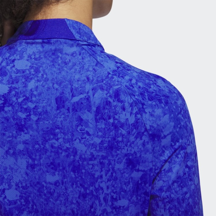 Ultimate365 Tour Camisa De Golfe Manga Longa Estampada Azul Adidas