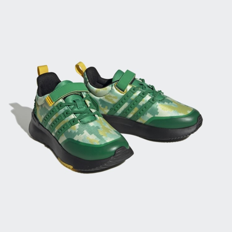 Adidas X Lego Racer Tr21 Cadarço Elástico E Sapatos Top Strap Verde