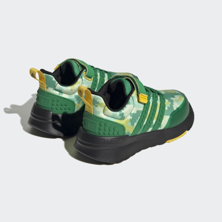 Adidas X Lego Racer Tr21 Cadarço Elástico E Sapatos Top Strap Verde Fashion