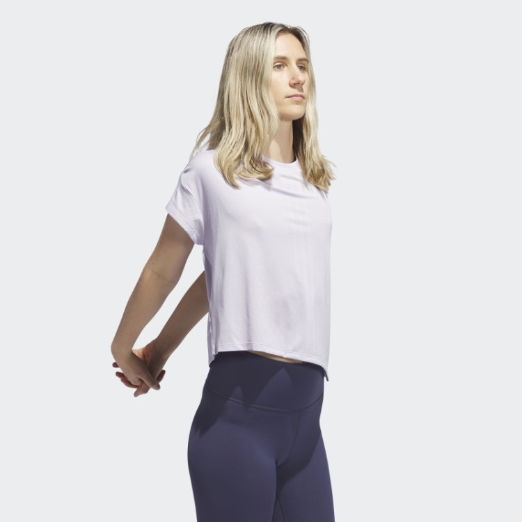 Camiseta De Treino Hiit Aeroready Quickburn Adidas Silver Dawn