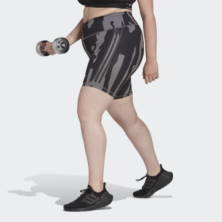 Bermuda Biker Thebe Magugu (tamanho Grande) Adidas Cinza