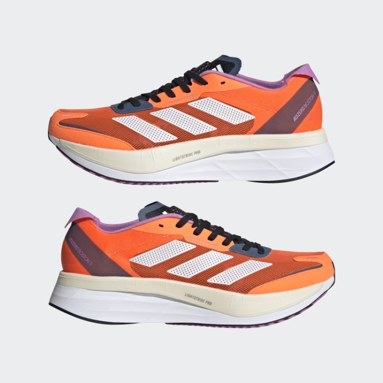 Tênis Laranja Adizero Boston 11 Adidas