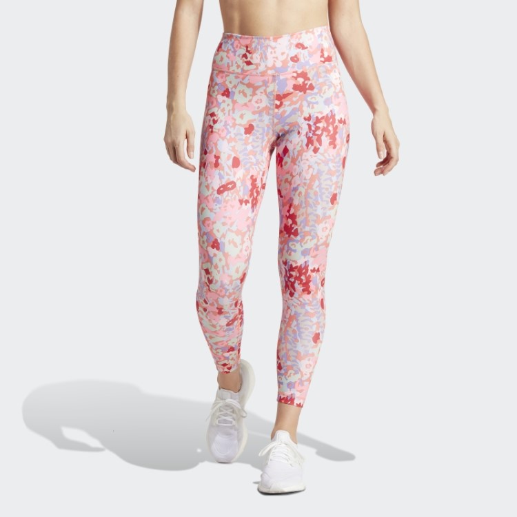 Leggings 7/8 Estampadas Train Essentials Escarlate Adidas