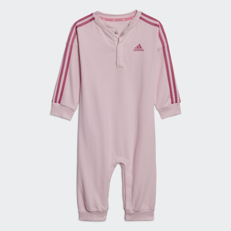 Body Felpudo Com As Três Listras Essentials Rosa Adidas