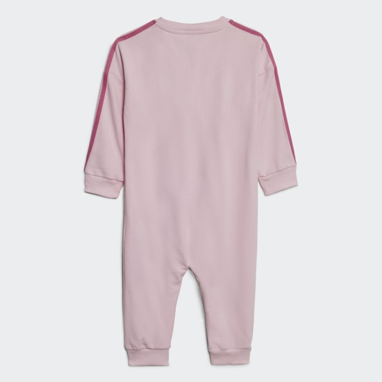 Body Felpudo Com As Três Listras Essentials Rosa Adidas