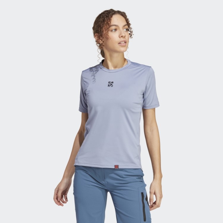 Camiseta Prata Violeta Five Ten Bike Trailx Adidas