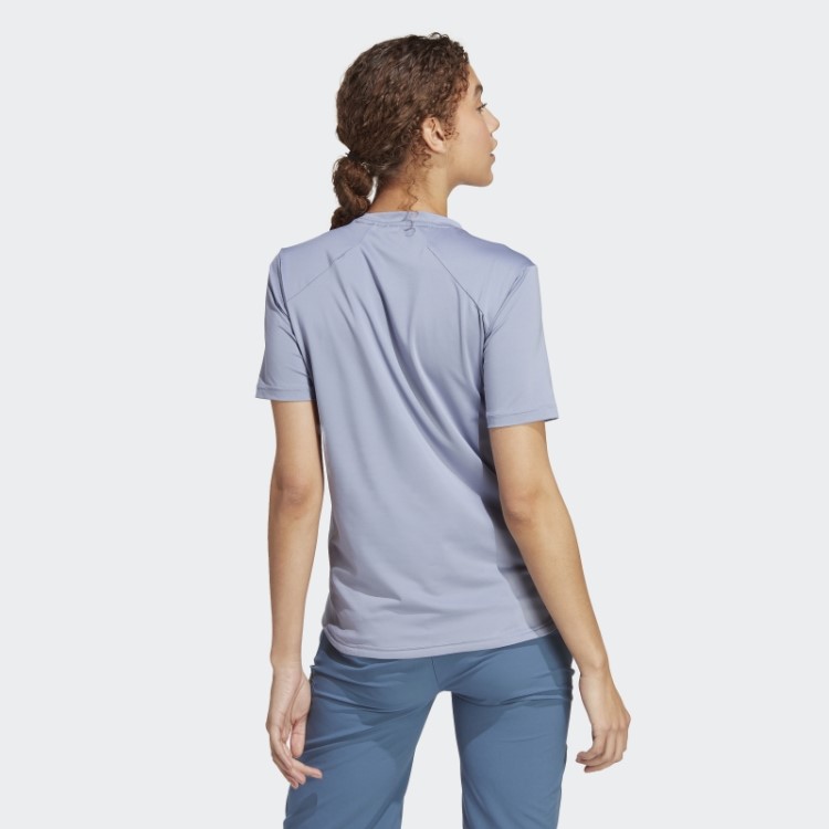 Camiseta Prata Violeta Five Ten Bike Trailx Adidas